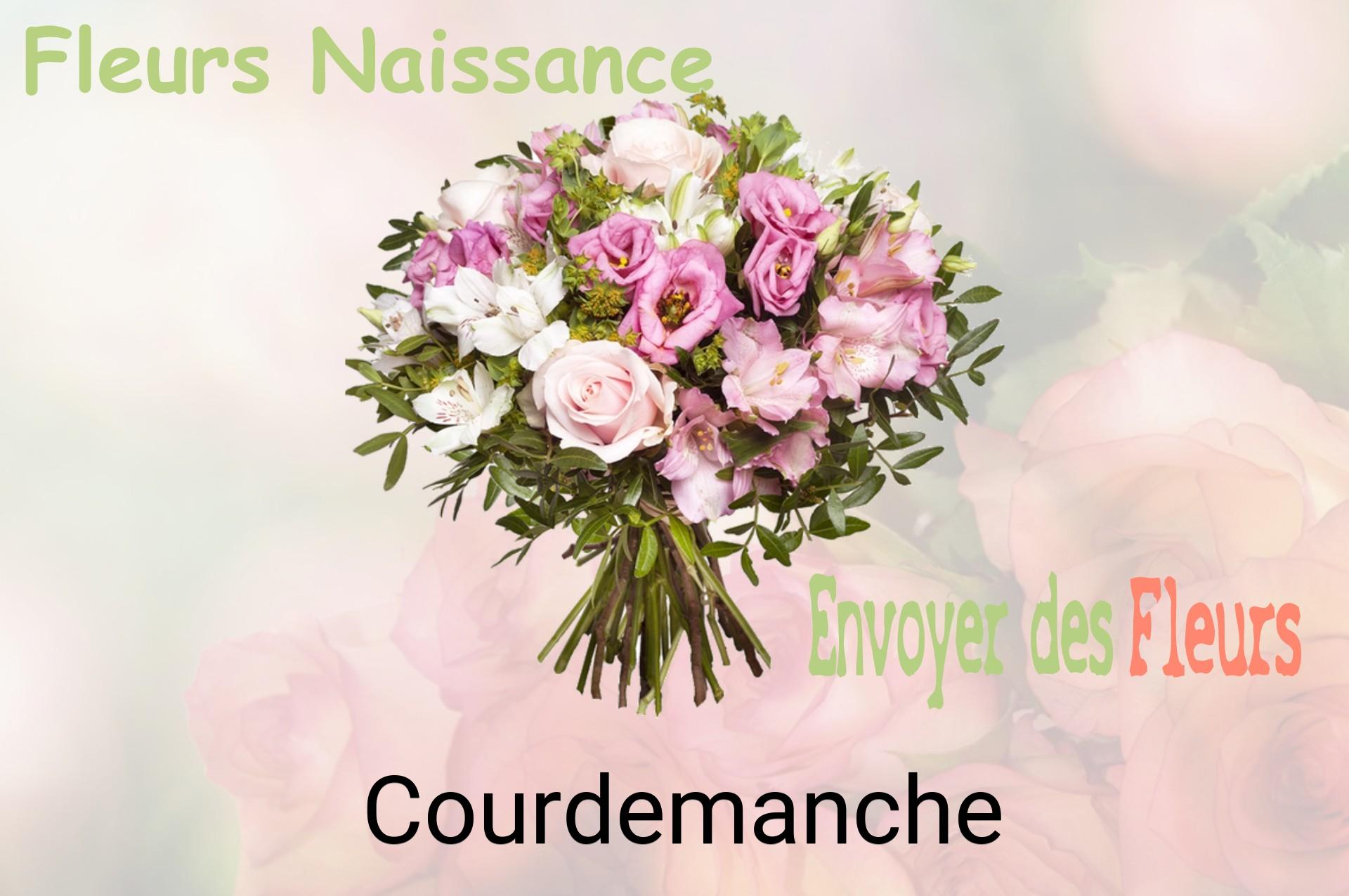 Bouquet de fleurs de naissance livré à Courdemanche